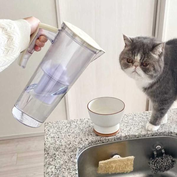 まるっと軟水大容量 750ml 犬猫用 （ ペット用浄軟水器 ペット用浄水器 軟水器 ろ過 カートリ...