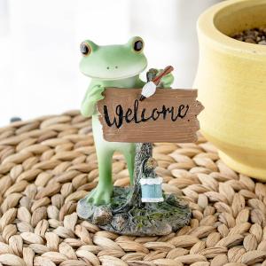 オーナメント ミドル ウェルカムボードとカエル Copeau （ コポー