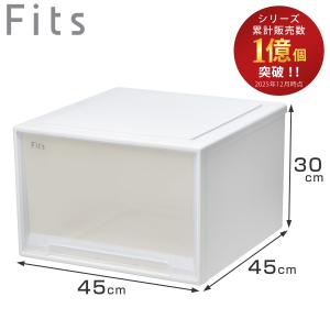天馬 Fits フィッツケース 幅39×奥行74×高さ18cm ホワイトクリア 74