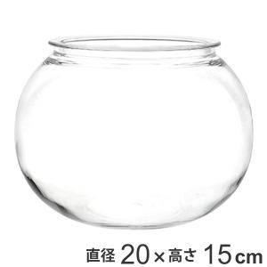 花瓶 割れないガラス PV球形 直径20×高さ15cm （花びん 花器 フラワーベース 球型 丸 鉢 透明 割れない）の商品画像