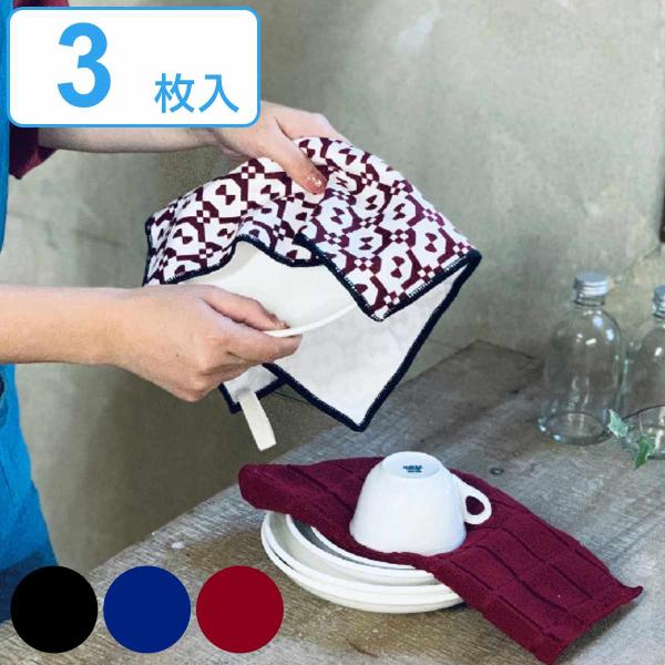 マイクロファイバー 3枚入り ショッコウ （ ふきん 台拭き 和柄 拭き掃除 ぞうきん 食器拭き ホ...