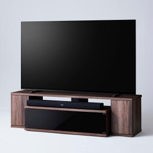 50V TV/サウンドバー/TVボード 3点セット 【引き取り限定】 朝日木材加工 テレビ台 ローボード サウンドバーラック 65V型対応 幅