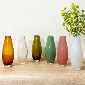 花瓶 DGガラススリムベース 直径7×高さ18cm ガラス （ 花びん フラワーベース 花器 ガラス製 インテリア ）｜colorfulbox