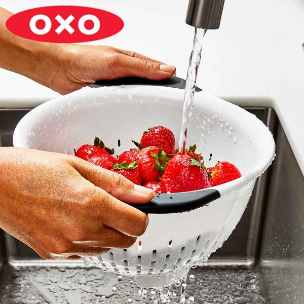 OXO コランダー 2.8L 食洗機対応 （ オクソー ザル 水切りザル ざる 水切りボウル 水切り...