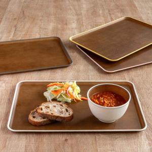 正和 トレー 長角 36cm 木目調 issoo ecco （ トレイ お盆 ランチ