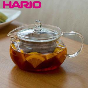 ハリオ 茶茶急須 丸 450ml 耐熱ガラス CHJMN-45T （ HARIO 電子レンジ対応 きゅうす ティーポット 茶器 ポット ガラス ）｜colorfulbox
