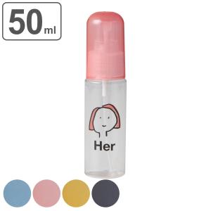 スプレーボトル 50ml フーズ？ （ アルコール対応 スプレー 詰替え用