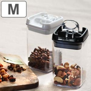 保存容器 アクリルキャニスター 円筒型 900ml （ プラスチック製
