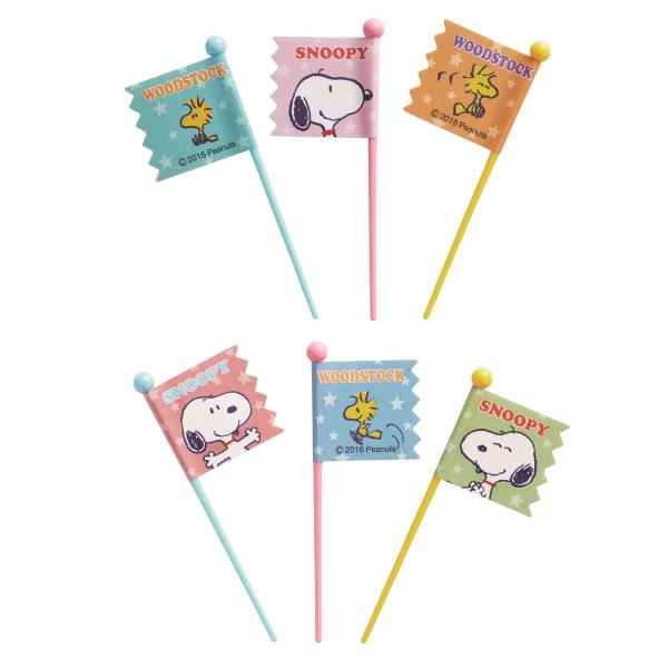 ピック スヌーピー 9個入り （ SNOOPY おかずピック お弁当ピック 9本 ピンチョス 飾り ...