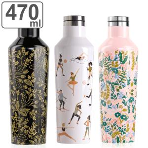 水筒 470ml 保温 保冷 CORKCICLE CANTEEN QUEEN ANNE 16oz （ コークシクル キャンティーン RIFLE PAPER CO. コラボ 直飲み ステンレスボトル ）｜colorfulbox