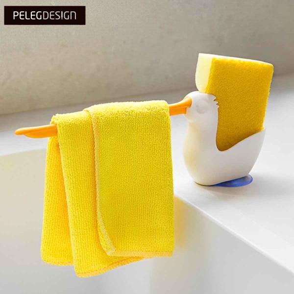 スポンジラック PELEG DESIGN Pelix クロス＆スポンジホルダー （ ペレグデザイン ...