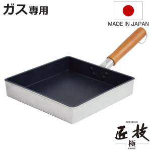 TK 銅玉子焼き 関東型用 木柄 21.24cm用 釘付 (N) (玉子焼き器 卵焼き