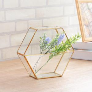 花瓶 フレームベース ヘキサゴン （ 花びん 花器 フラワーベース