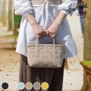 （アウトレット） ハンドバッグ Handed By ハンデッドバイ MONACO 手編み （ かごバッグ メルカドバッグ バッグ レディース ハンドメイド 編み込み 小さめ ）