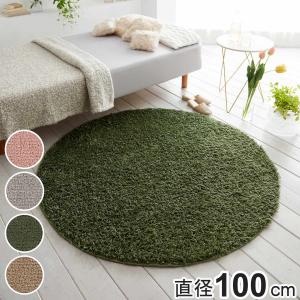 ラグ スミノエ 円形 フレール 100×100cm 防ダニ アレルブロック シャギーラグ （ ラグマット カーペット 絨毯 マット 機能ラグ 直径100cm 正円 ）｜colorfulbox