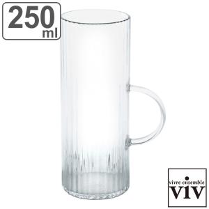 マグカップ 250ml プリーツマグ 耐熱ガラス （ viv 食洗機対応 電子レンジ対応 コーヒーカップ ティーカップ カップ マグ コップ ）｜colorfulbox