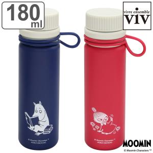 水筒 シリコーンボトルナノ 180ml ムーミン （ viv 食洗機対応 直飲み シリコンボトル 折りたたみ コンパクト ）｜colorfulbox