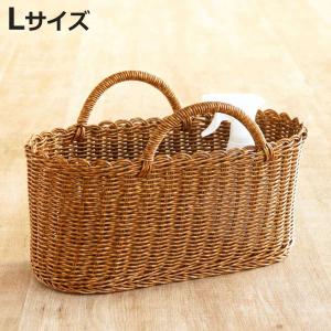 Towc トーク フェイクラタンバスケット 角収納 Lサイズ （ バスケット