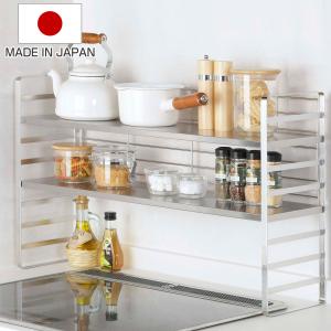 下村企販 キッチンラック ステンレス棚の出窓シェルフ 幅38cm 日本製