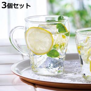 東洋佐々木ガラス マグカップ 410ml 耐熱ガラス 3個セット （ 食洗機