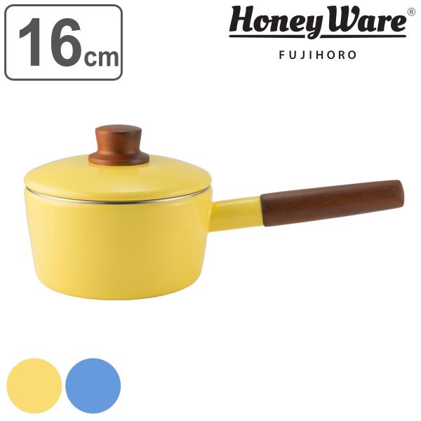 ソースパン 16cm IH対応 ナチュール 片手鍋 富士ホーロー （ Honey Ware ハニーウ...