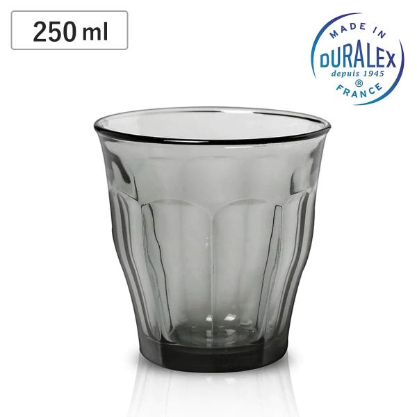 デュラレックス コップ 250ml PICARDIE GRAY ピカルディグレー 強化ガラス （ 食...