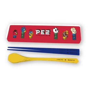 コンビセット 箸＆スプーンセット ペッツ （ PEZ 箸 スプーン 18cm 19.5cm カトラリーセット 日本製 ）｜colorfulbox