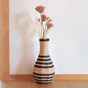 70s 花瓶　ラタン　アメリカ　フラワーベース magnet 花瓶 ヤニス タレック フラワーベース （ ラタンベース 天然