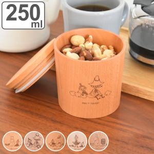 保存容器 250ml キャニスター ムーミン （ 天然木 密閉 密閉容器 保存