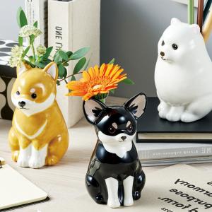 セトクラフト 花瓶 ペン立て フラワー&ペンスタンド 犬 （ 花ビン