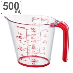 メジャーカップ 500ml 耐熱 食洗機対応 持ち手付き お米も量れる （ 計量カップ 取っ手付き 熱湯 耐熱メジャーカップ ）