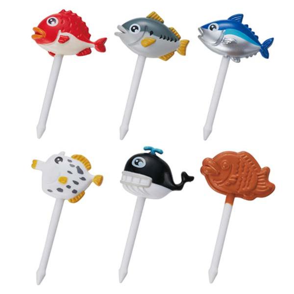 ピック 6本入り ブサカワおさかなピック （ さかな おかずピック お弁当ピック ピックス 弁当 子...