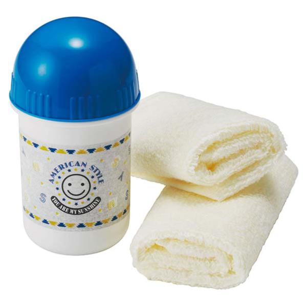 おしぼり 抗菌おしぼりセット アメリカンスタイル （ おしぼりセット 子供用 おしぼりケース おしぼ...