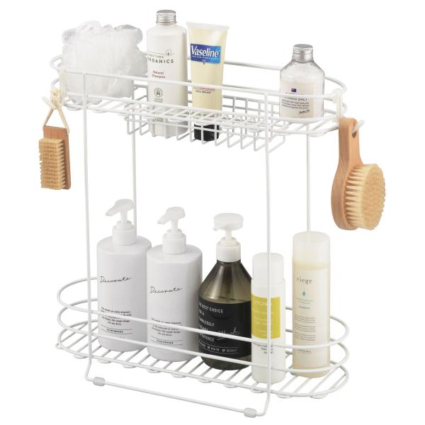 ボトルスタンド ワイド 2段 バススタイル （ シャンプースタンド バスラック バス収納 ラック 収...