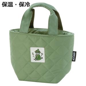 ランチバッグ キルティング生地保温バッグ スナフキン （ ムーミン お弁当袋 ミニバッグ 手提げ サブバック 鞄 保温 保冷 バッグ トート ）｜お弁当グッズのカラフルボックス