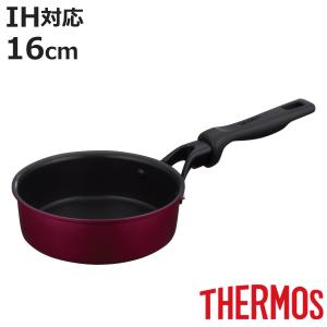 THERMOS（サーモス） フライパン 16cm IH対応 深型 PFOAフリー デュラ