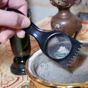 茶道具 灰道具 灰押さえ 灰ならし 回転台 木製 平台 : 茶道具いまや