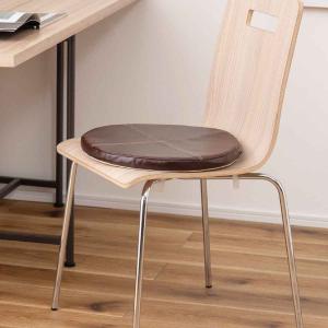 シートクッション ボンデッドレザー 直径38cm...の商品画像