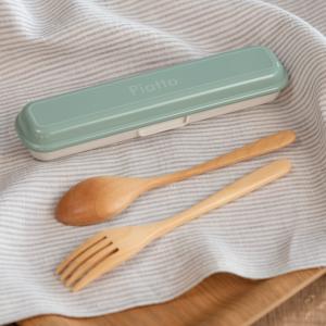 スプーン フォーク セット 木製 カトラリーセット ケース 携帯 弁当