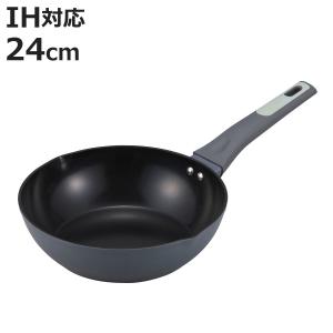 スイスダイヤモンド 浅型フライパン24cm IH対応 ダイヤモンド