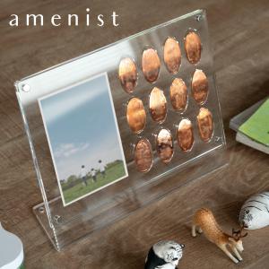 特典付き メダルフォトスタンド amenist （ 幅23×奥行7.5×高さ18cm アクリル スタンド メダル 収納 スーベニアメダル アメニスト 日本製 フォトスタンド ）