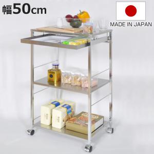 キッチンワゴン 人工大理石天板キッチン作業台 幅48cm （ キャスター