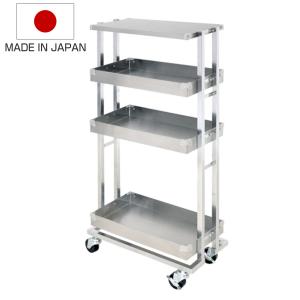 キッチンワゴン ステンレス移動キッチン作業台 幅60cm （ アジャスター