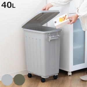山崎産業 蓋ロック付きペール リサイクルトラッシュECOセット 約40L YW