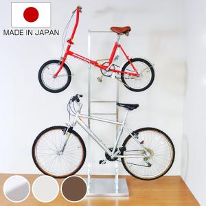 自転車スタンド 2台用 室内用 縦置き （ サイクルスタンド サイクルラック ディスプレイ 2台 日本製 ）｜colorfulbox