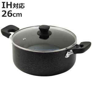 パール金属 両手鍋 28cm ガス火専用 アルミ大型鍋 クックオール