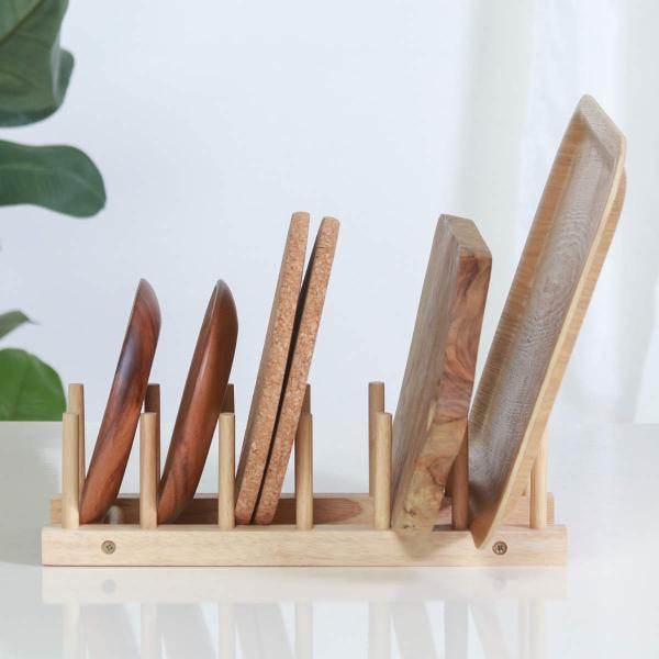ディッシュラック 木製 ディッシュスタンド ボヌール （ Bonheur 天然木 お皿 皿 皿立て ...