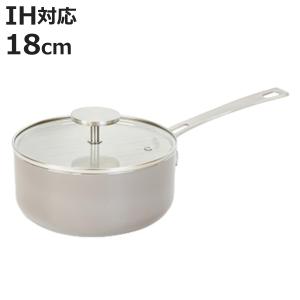 和平フレイズ 片手鍋 18cm IH対応 内面セラミック加工 ソースパン