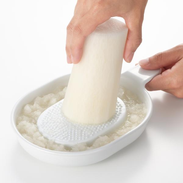 おろし器 受け皿付き ニューキッチンベーシック （ 日本製 おろし 皿 器 セラミック 大根おろし器...