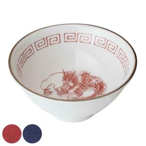 とし　中国陶磁器　大明宣徳年製 赤い模様のボウル ボウル 300ml レトロ中華 磁器 （ 食洗機対応 電子レンジ対応 スープ
